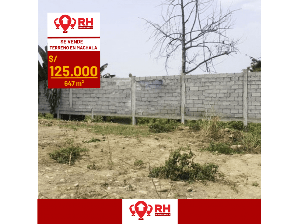 TERRENO EN VENTA EN AV. FERROVIARIA MACHALA #596 - 1
