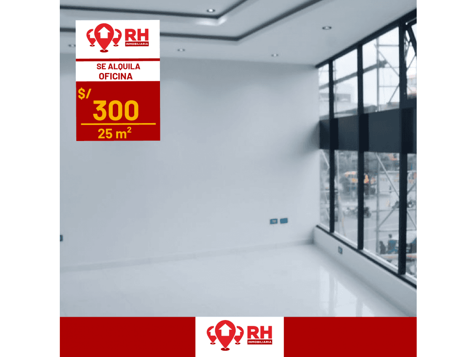 OFICINA EN ALQUILER CON EXCELENTE UBICACIÓN # MLM - 1