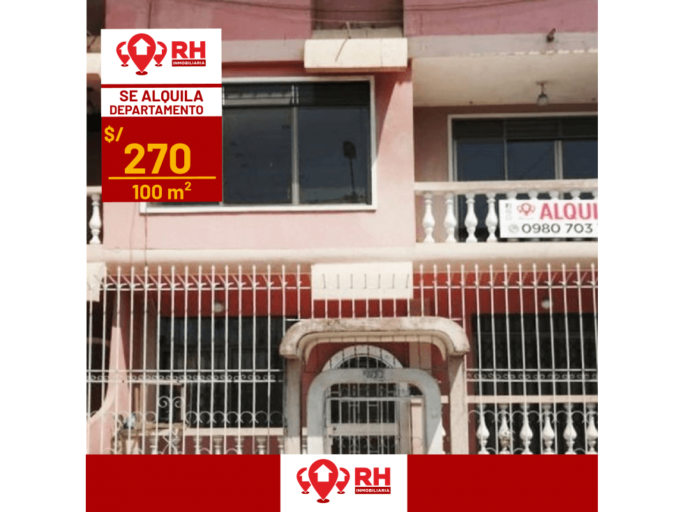 DEPARTAMENTO EN ALQUILER EN CDLA. EL CISNE PASAJE #007 - 1