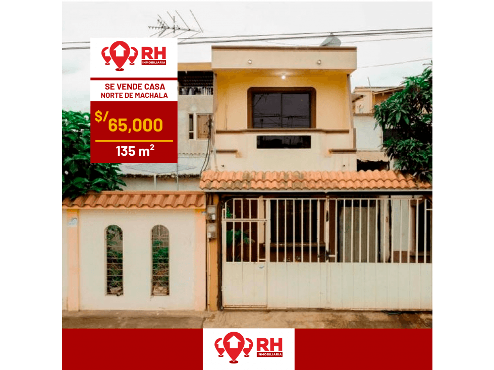 CASA EN VENTA DE 2 PISOS EN MACHALA #AFMC - 1
