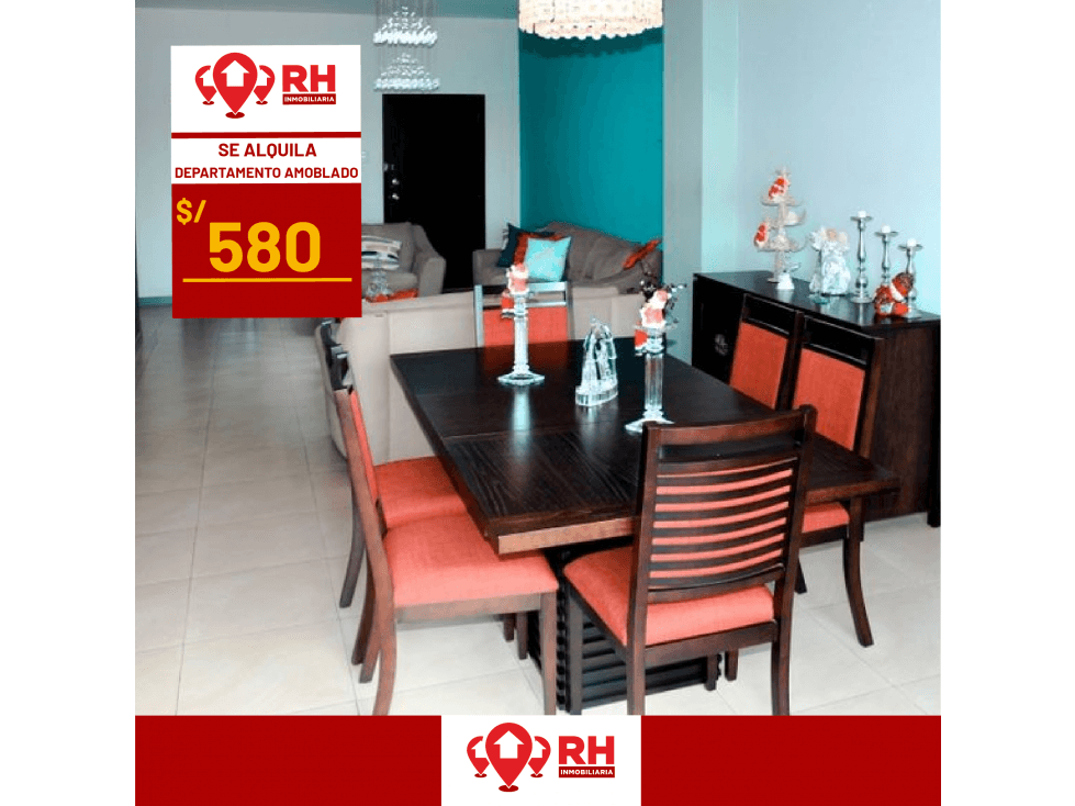 DEPARTAMENTO AMOBLADO EN ALQUILER EN MACHALA #WACC - 1
