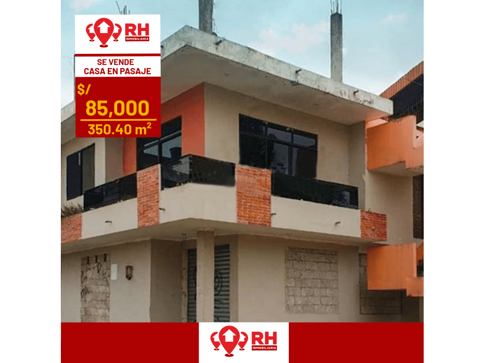 CASA ESQUINERA EN VENTA EN PASAJE, SECTOR UN SOLO TOQUE #662 - 1