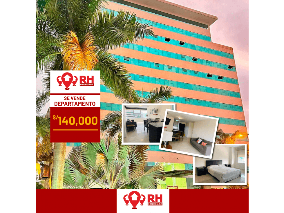 DEPARTAMENTO EN VENTA EN LA URB. TORRES DE SOL, MACHALA - 1