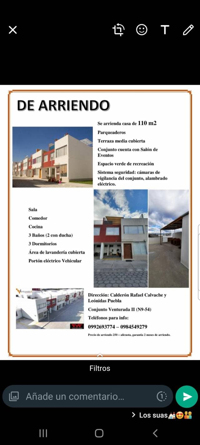 Arriendo casa norte de quito - 1