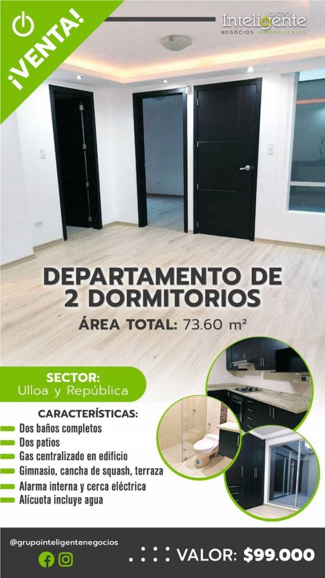VENDO DEPARTAMENTO CON DOS PATIOS INTERNOS - 1