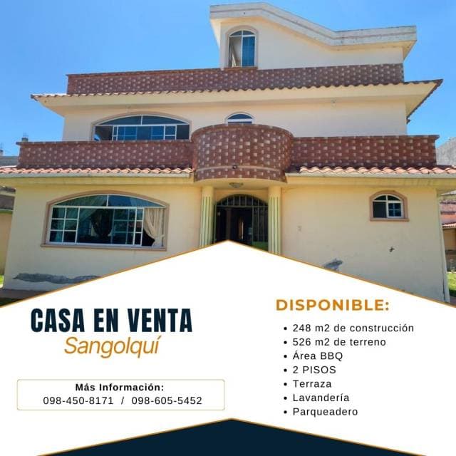 Vendo Casa de 2 Pisos en Sangolquí, Pichincha - 1