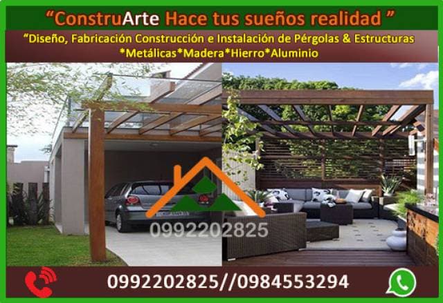 PasBi,Ecuador,Quito,Pichincha*Cumbaya.pergola,decks,casasprefabricadas,madera,metal,bienes raíces,maceteros,casas de madera - 1