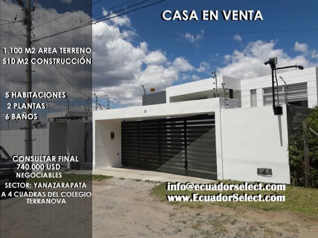 CASA DE LUJO EN CUMBAYA . 740.000 NEGOCIABLES - 1