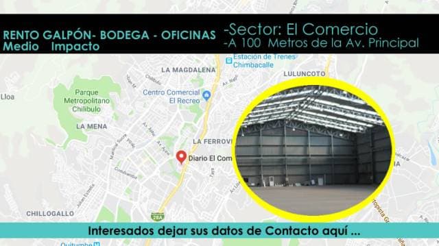 AMPLIO GALPÓN : SECTOR EL COMERCIO . - 1
