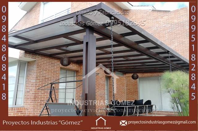 pergolas en metal, pergola, Industrias Gomez, ecuador, quito, pichincha. - 1