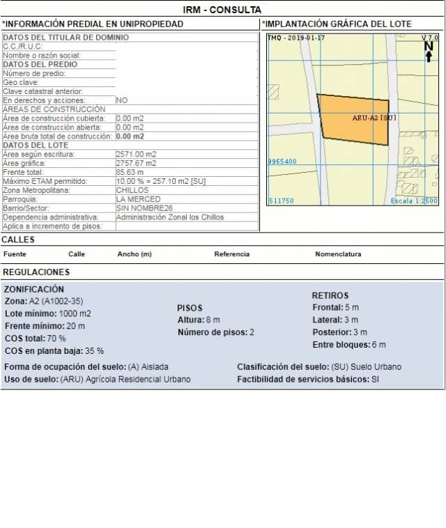 VENDO TERRENO ALANGASI 2570M2 VALLE DE LOS CHILLOS - 1