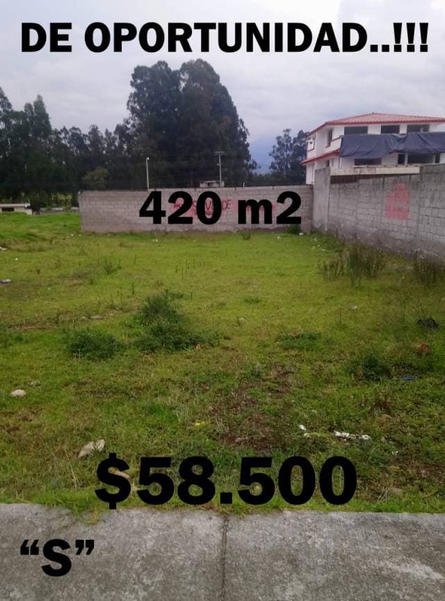 HERMOSO TERRENO EN EL VALLE DE LOS CHILLOS, A 5 MINUTOS DEL COLIBRÍ EN 58.500 NEGOCIABLES - 1