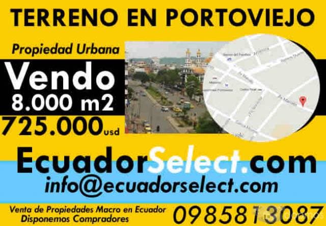 TERRENO URBANO DE VENTA EN PORTOVIEJO. - 1