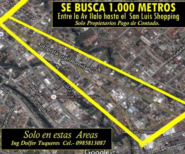 URGENTE BUSCO TERRENO SECTOR COMERCIAL VALLE DE LOS CHILLOS - 1