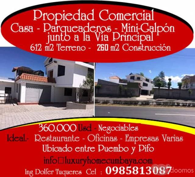 Propiedad Comercial entre Puembo-Pifo - 1