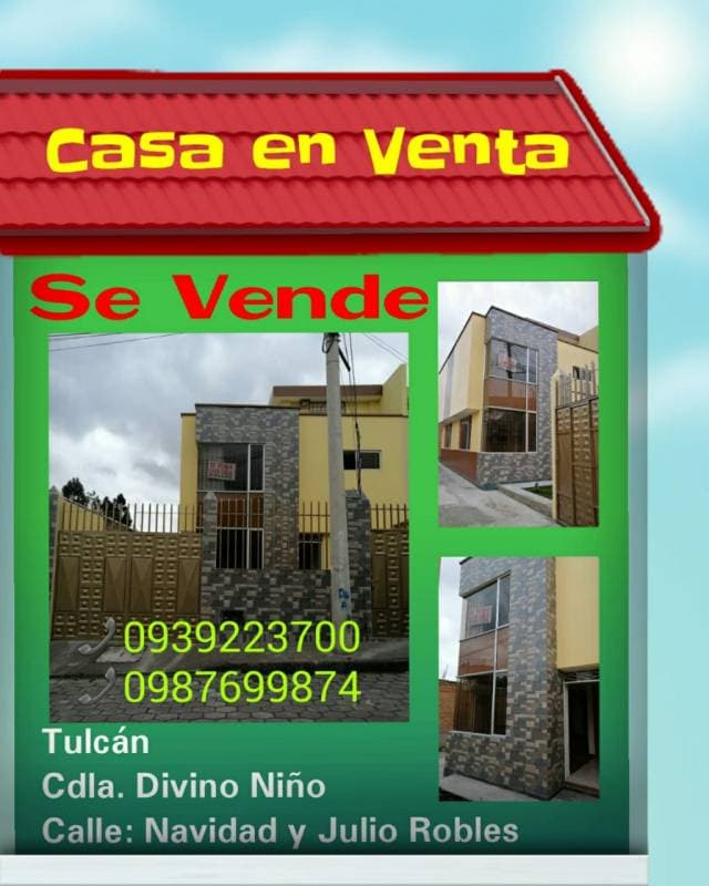 HERMOSA CASA EN VENTA TULCAN - 1