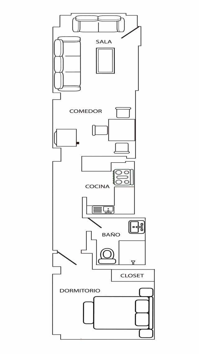 DEPARTAMENTO EN ALBORADA - 1