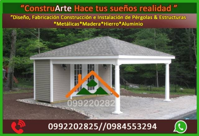 Pergolas,pergola,estructura,madera,metal,aluminio,gazebo,vidrio,Ecuador,Pichincha,Quito,Cumbaya,Puembo,Aeropuerto,Capelo - 1