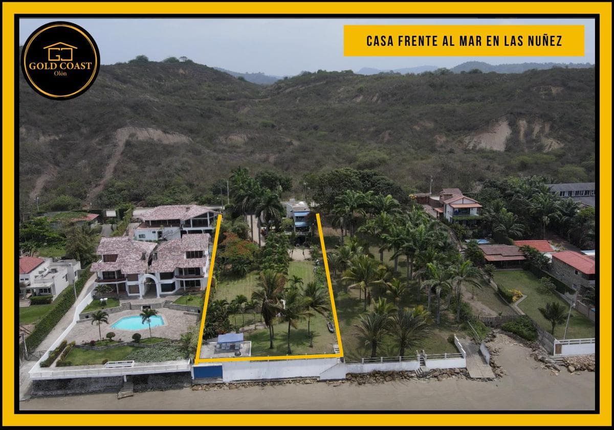 Frente al Mar Casa en Las Nuñez 4 habitaciones 3.5 baños - Terreno de 2250m2 - 1