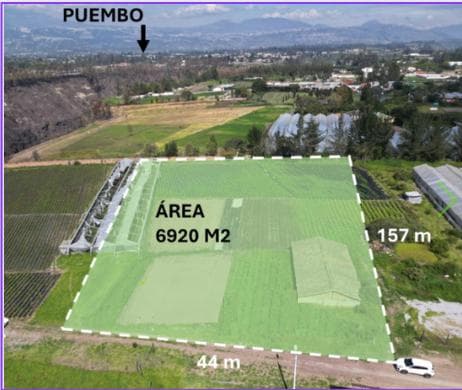 Terreno de venta en Tababela 6.920m2 a una cuadra del Hotel EuroBuilding - 1