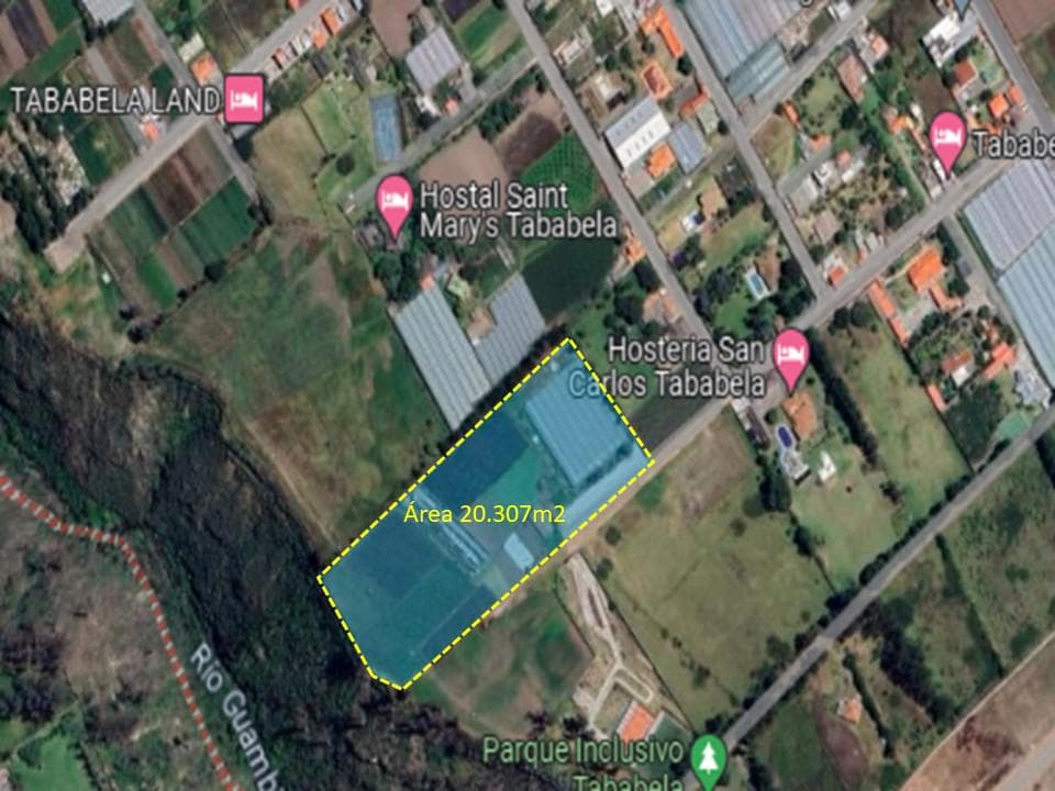 VENTA TERRENO de 20.307 m2 TABABELA CON CASAS CAMPESTRES CERCA A PUEMBO - 1