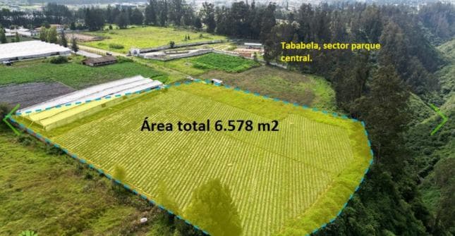 Venta de terreno 6.578 m2, Tababela, cerca al parque central. - 1