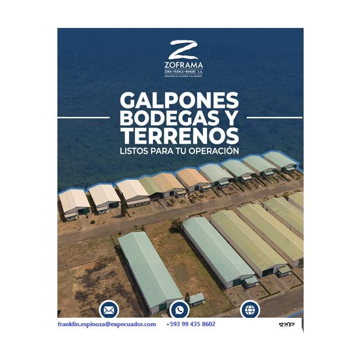 Alquiler de Bodegas y Galpones en Parque Industrial ZOFRAMA, kilometro 5,5 Vía Montecristi la Pila - 1