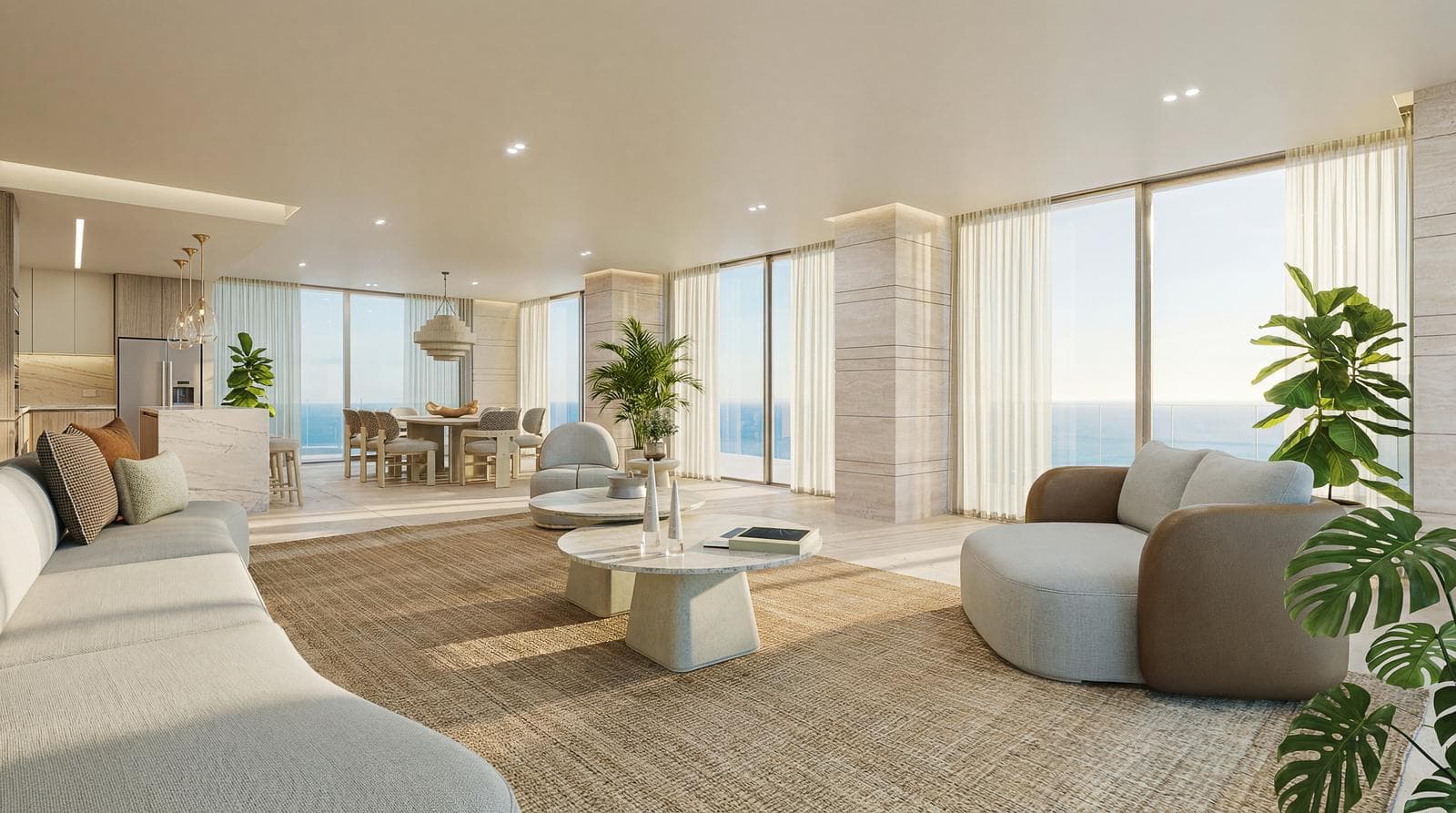 Departamentos en VENTA de 1,2,3 y 4 Dormitorios en preventa, proyecto EXCLUSIVO AURA BAY con playa privada en Punta Centinela - 1
