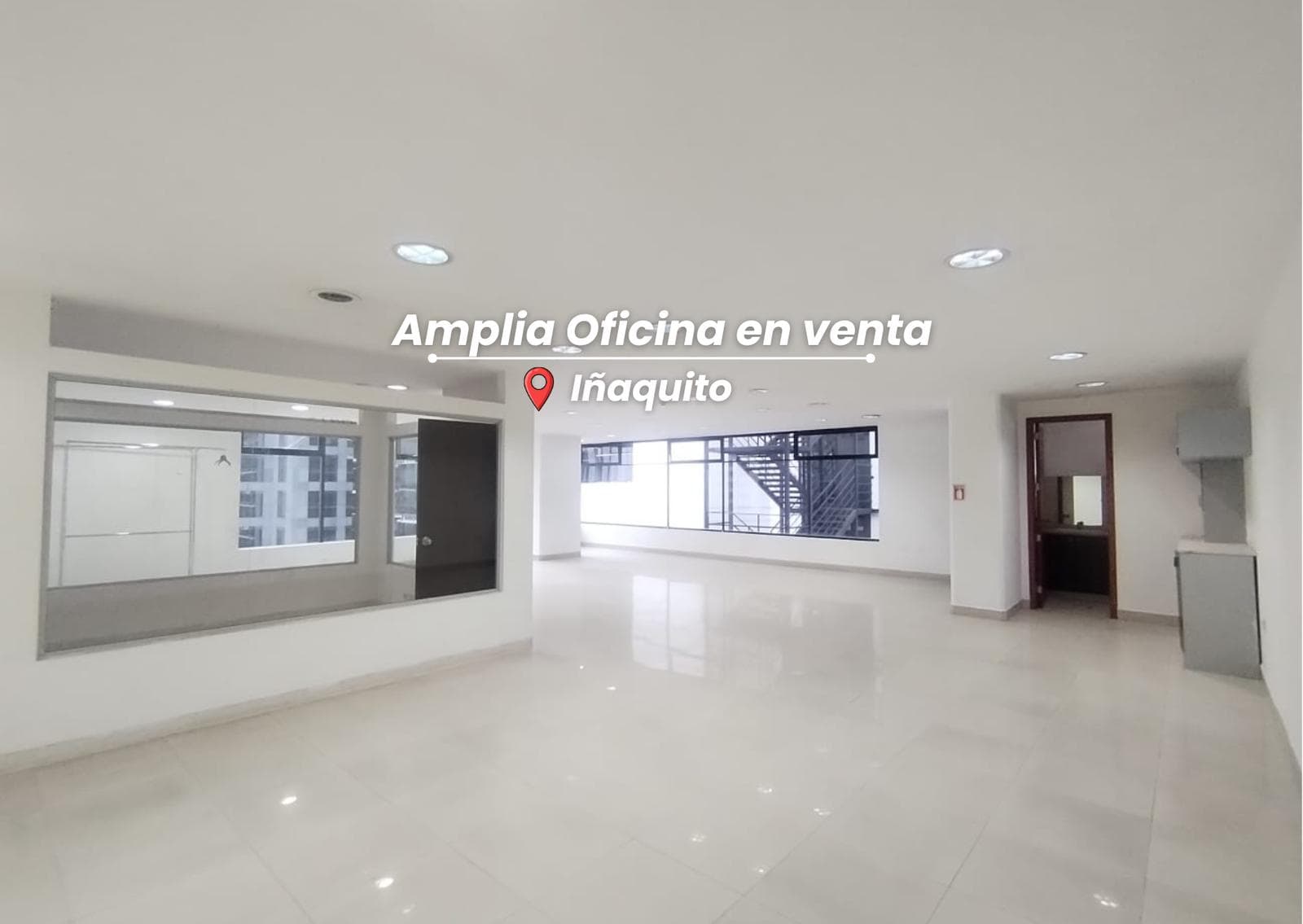 Amplia oficina en Iñaquito 149 m Iluminada, con parqueaderos y bodega - 1