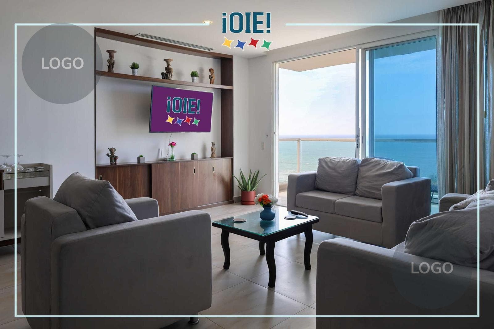 Departamento en Venta: Amplio apartamento vista al mar en urbanizacion con doble seguridad - 1